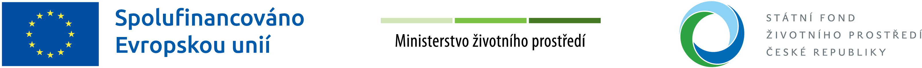 loga EU, ministerstva životního prostředí a státního fondu životního prostředí české republiky